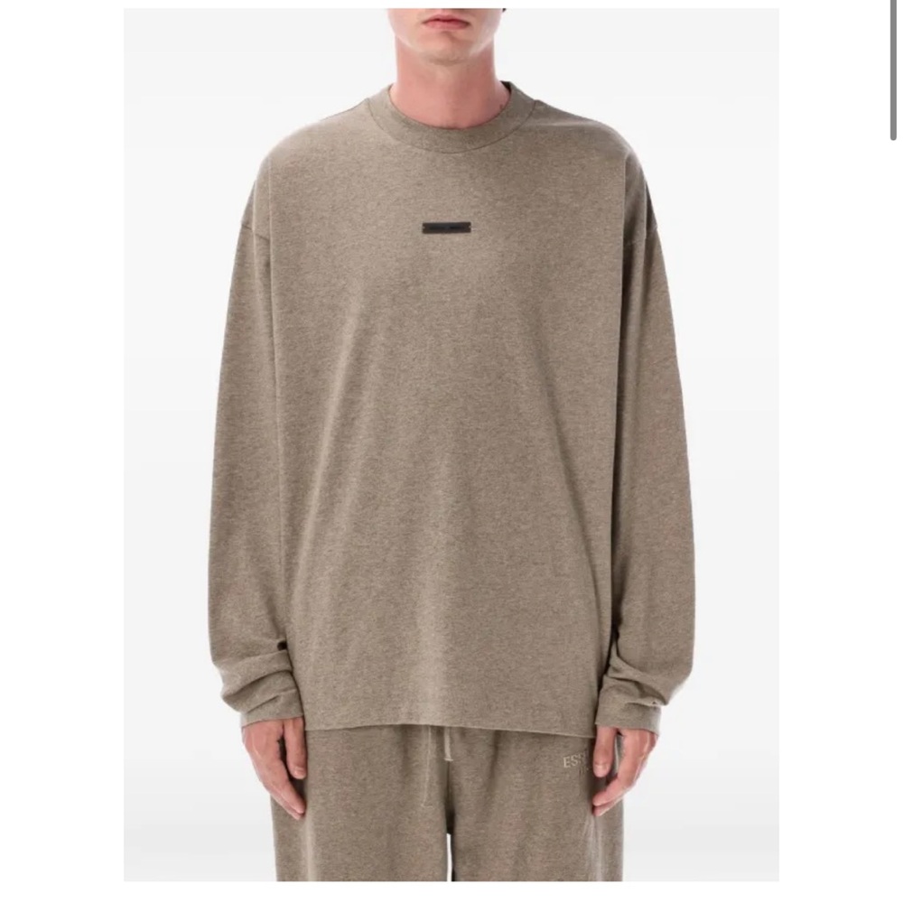 Essentials fear of God cotton long sleeves men oversized Tshirt XXS